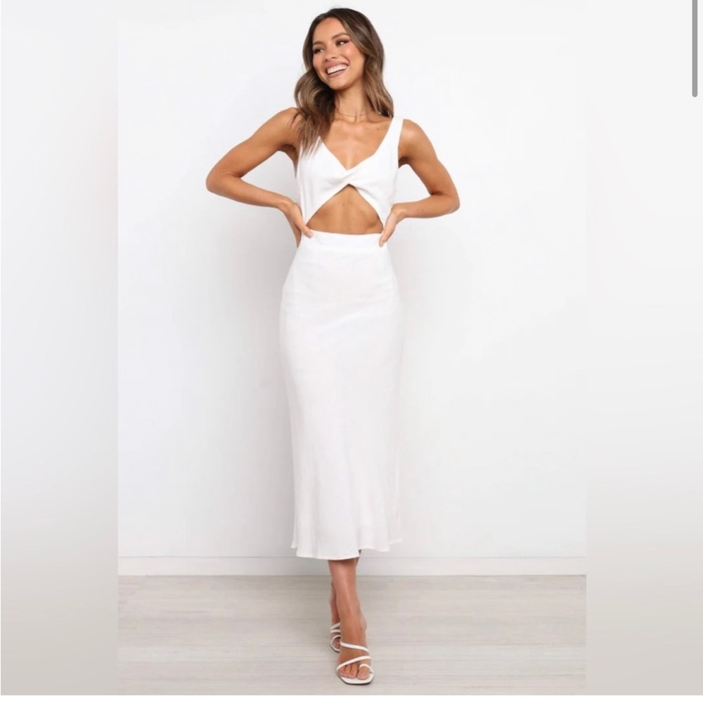 Petal & Pup Apollo/Whyte Valentyne white midi dress